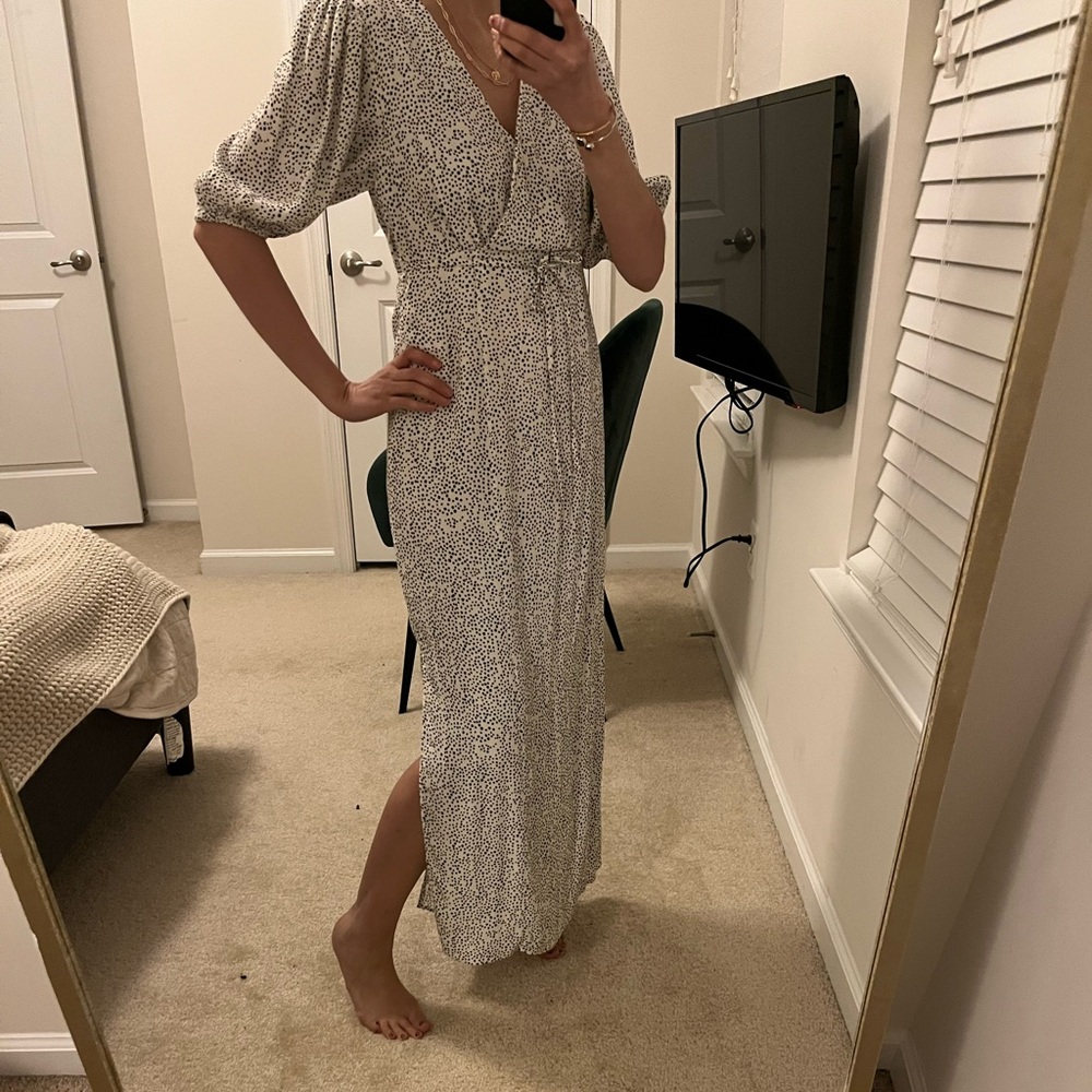 Black polka dot midi - & Other Stories